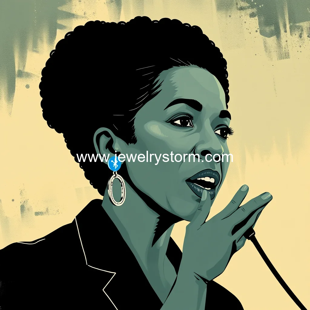 You are currently viewing Bluetooth earrings ignite debate: kamala harris’s speech o