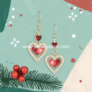 Read more about the article Here Where to Shop Taylor Swift Holiday  Ready Heart Earrings