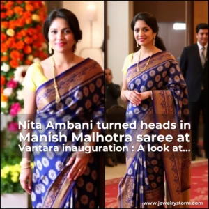 Read more about the article Nita Ambani turned heads in Manish Malhotra saree at Vantara inauguration : A look at exquisite double Ikat Patola saree
